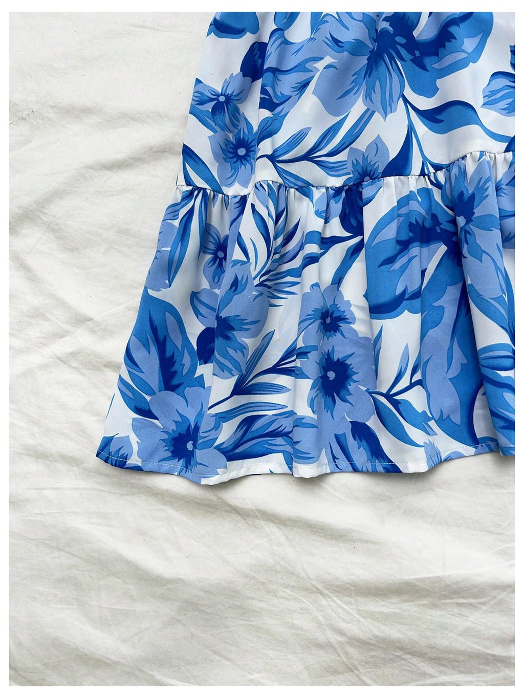 Women's Sleeveless Butterfly Print Cut Out V Neck Tiered Mini Cami Dresses