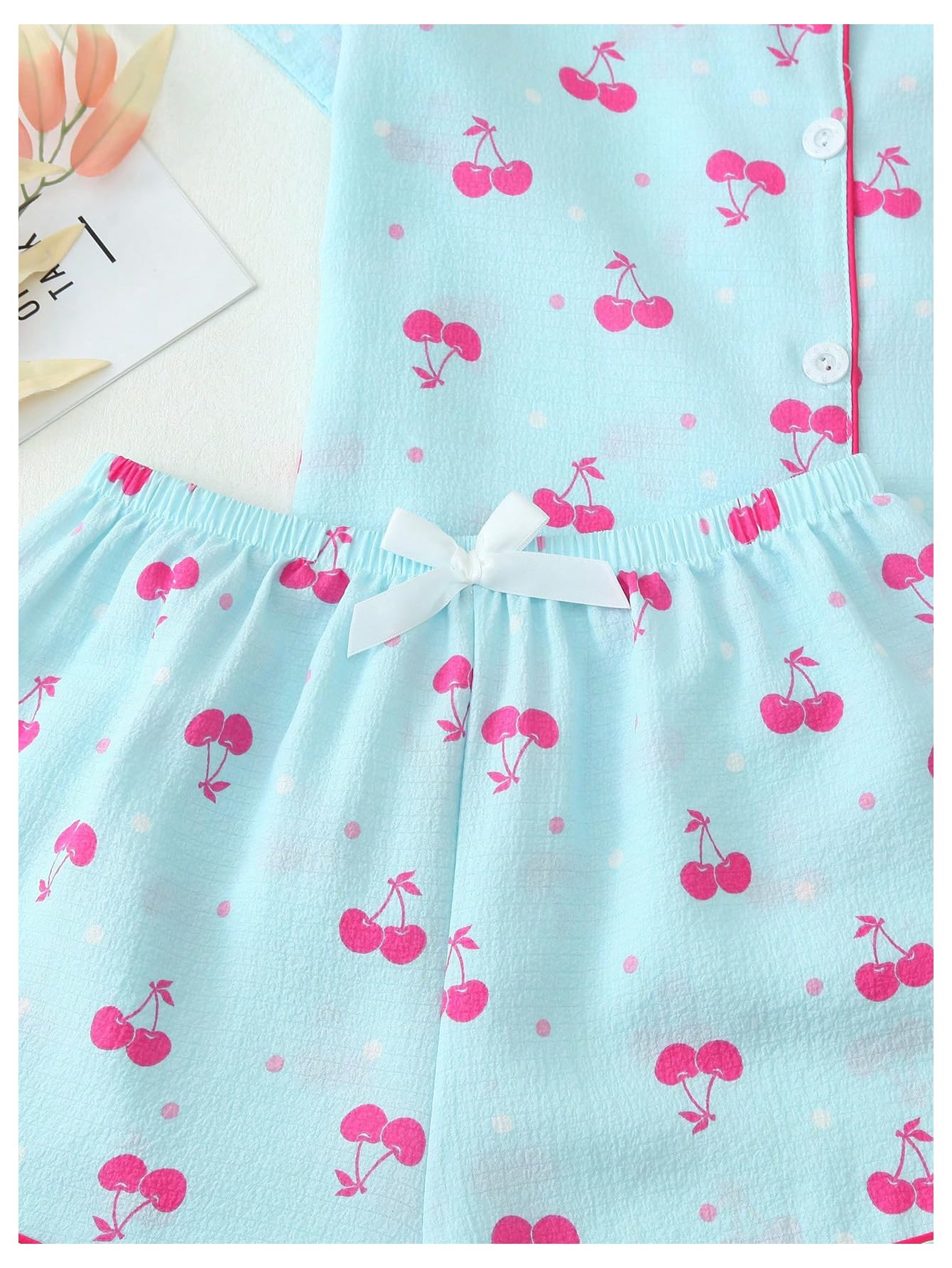 Women's Silk Satin Pajama Set Print Sleepwear Short Sleeve Button Down Pjs Shorts Cheetah Loungewear