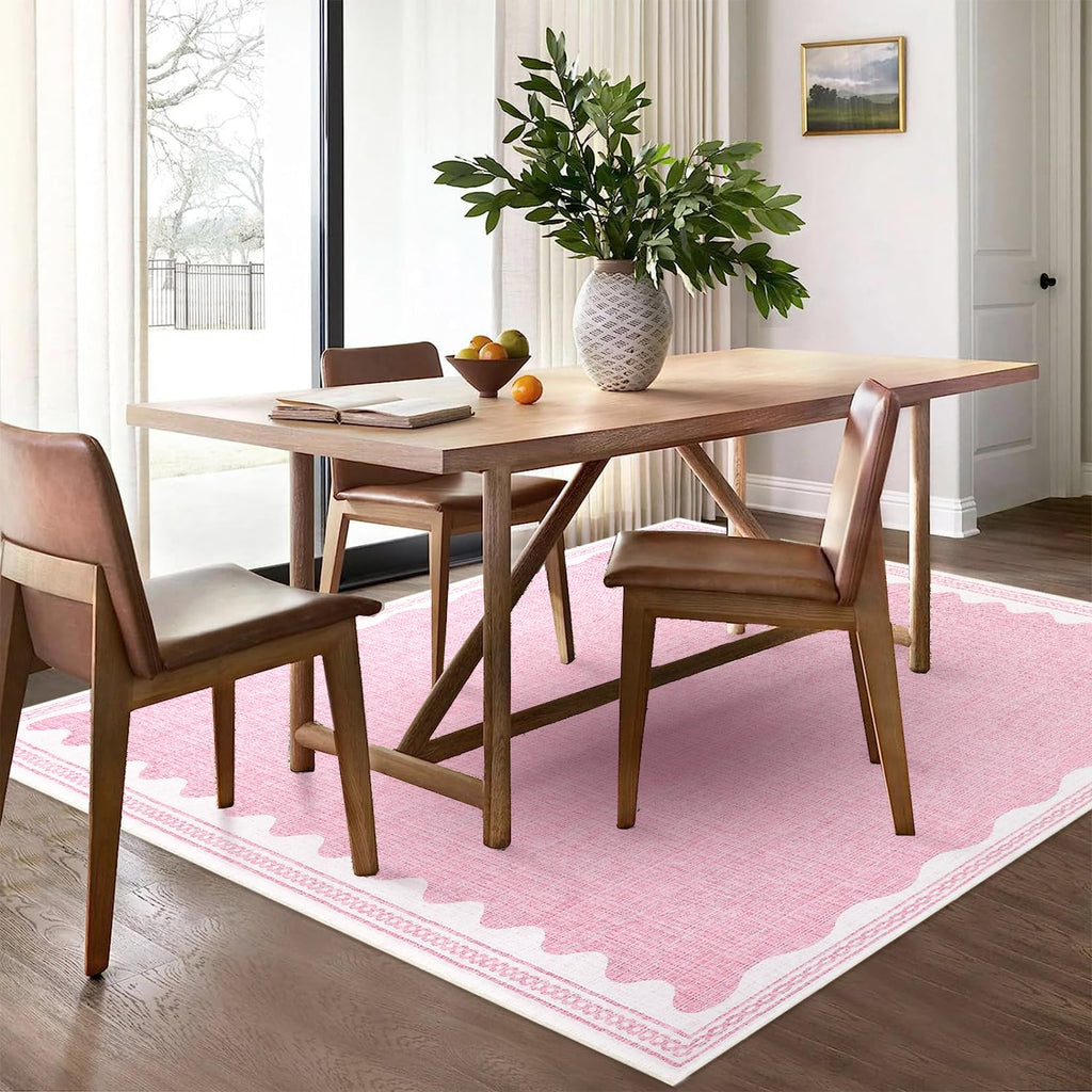 Scalloped Rug Soft Carpet