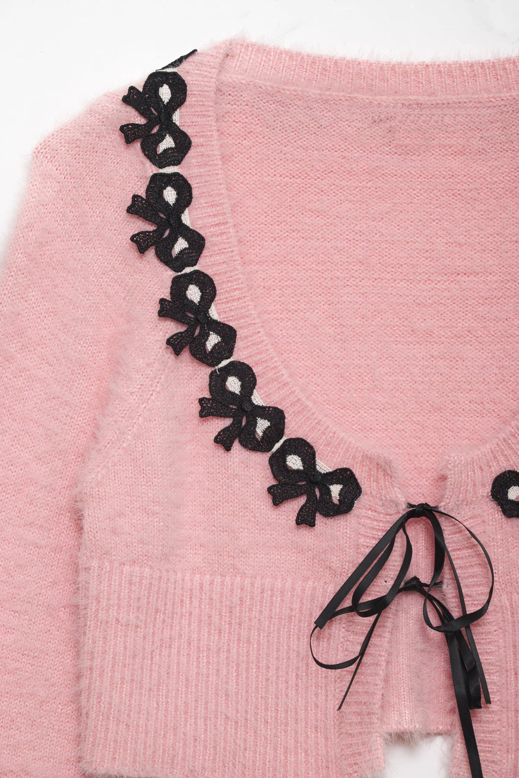 Women Y2k V Neck Sweater Retro Low Cut Long Sleeve Pullover Top E-Girl Cute Solid Loose Fit Lace Up Going Out Jumper