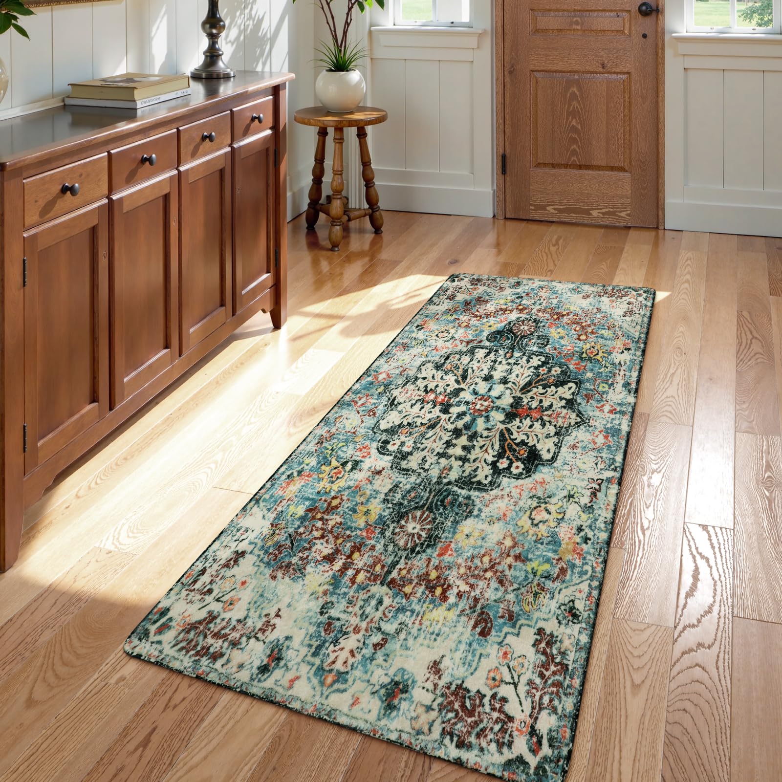 Floral Bohemian Medallion Area Rugs