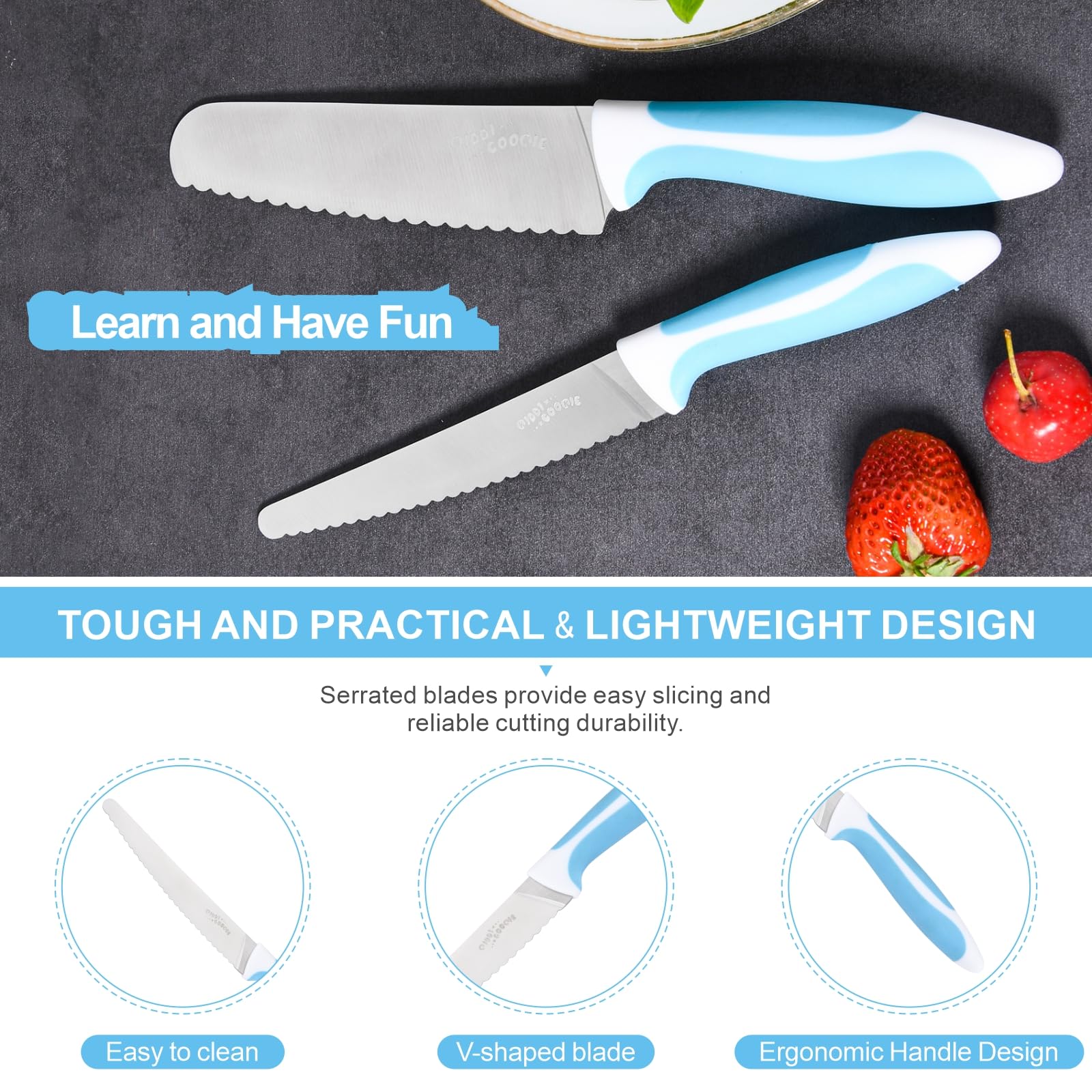 New 5" Serrated Bread Knife - Stainless Steel Tomato & Lettuce Knife