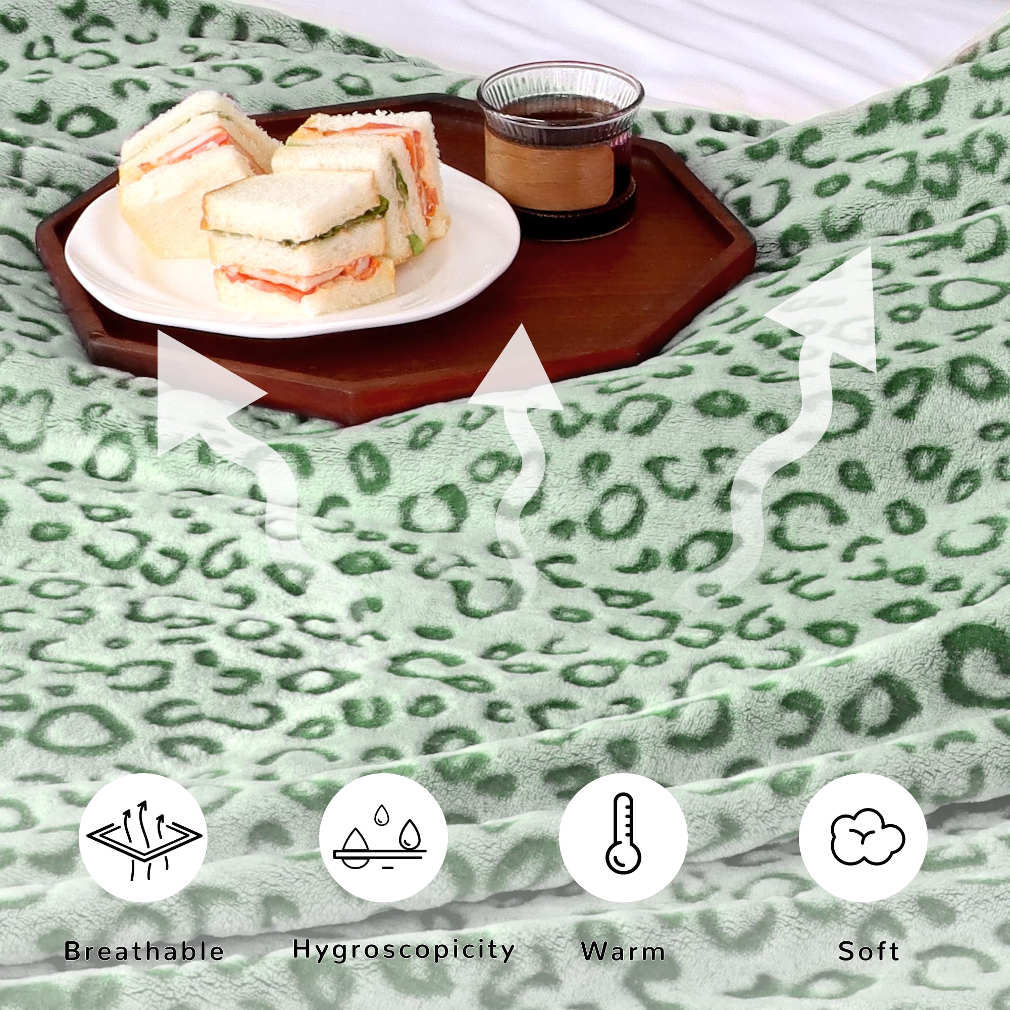 Leopard Throw Blanket - Cheetah Print Soft Fleece Blanket Hot Pink Fuzzy Plush Blankets Cute Bed Couch Decor