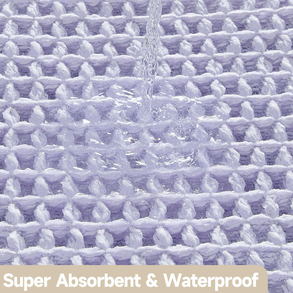 Waffle Bath Mat Non Slip Washable Quick Dry Cute Bath Mat