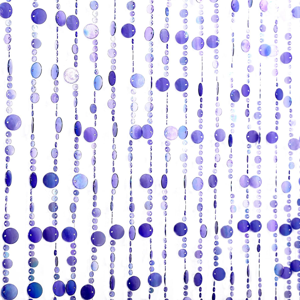 Iridescent Faux Crystal Acrylic Bubble Beaded Curtains for Doorway Room Divider Backdrop Decoration