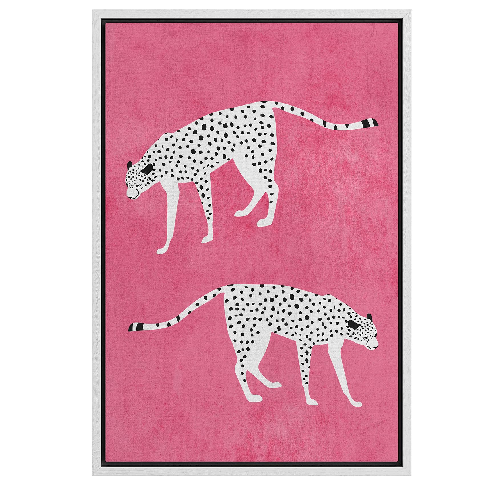 Framed Multicolored Disco Ball Canvas Print â€?Preppy Wall Art for Living Room, Bedroom, or Office