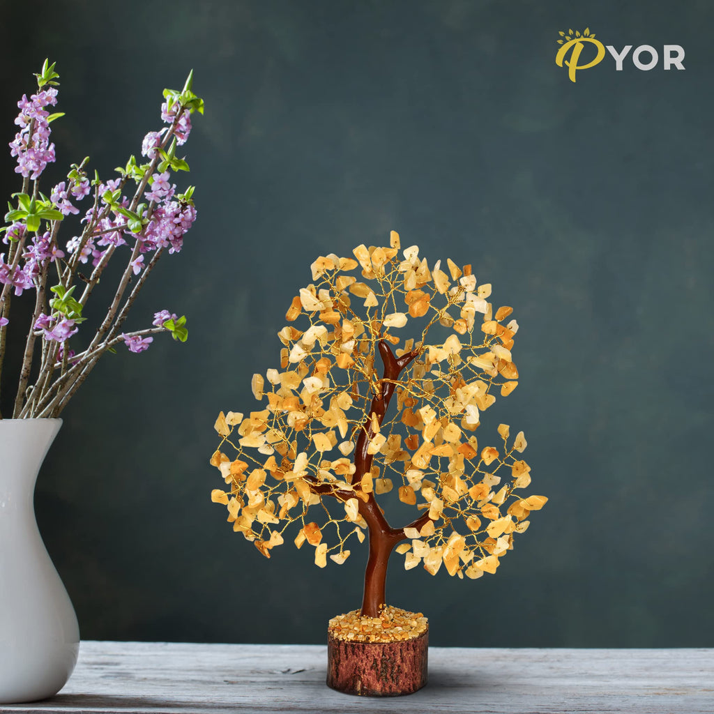 Rose Quartz Crystals Good Luck Money Tree