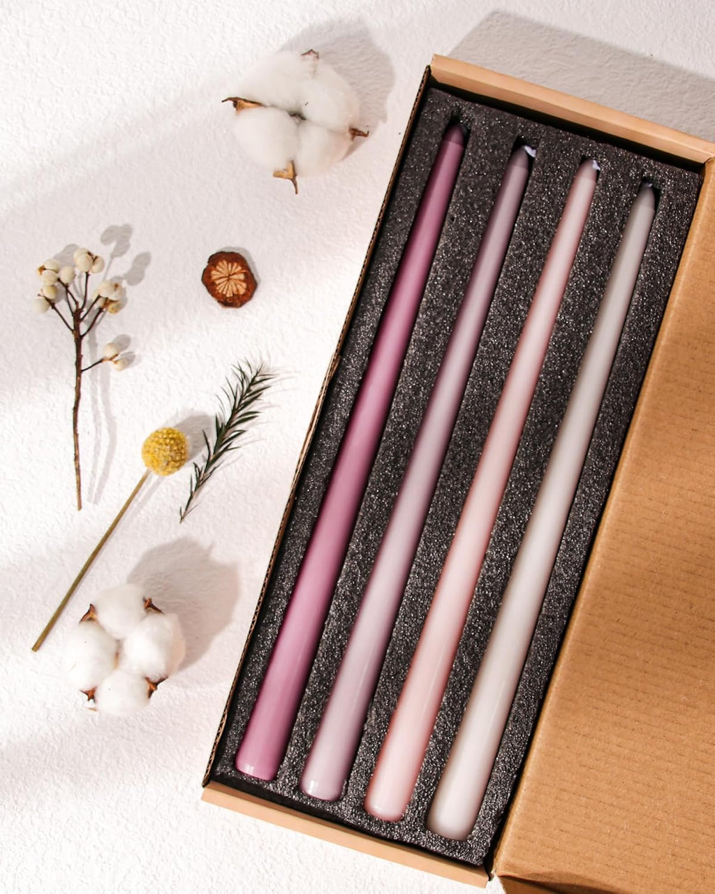 Taper Candles Unscented Smokeless Long Tall Tapered Candle for Candlesticks SticksHome Decor Dinner