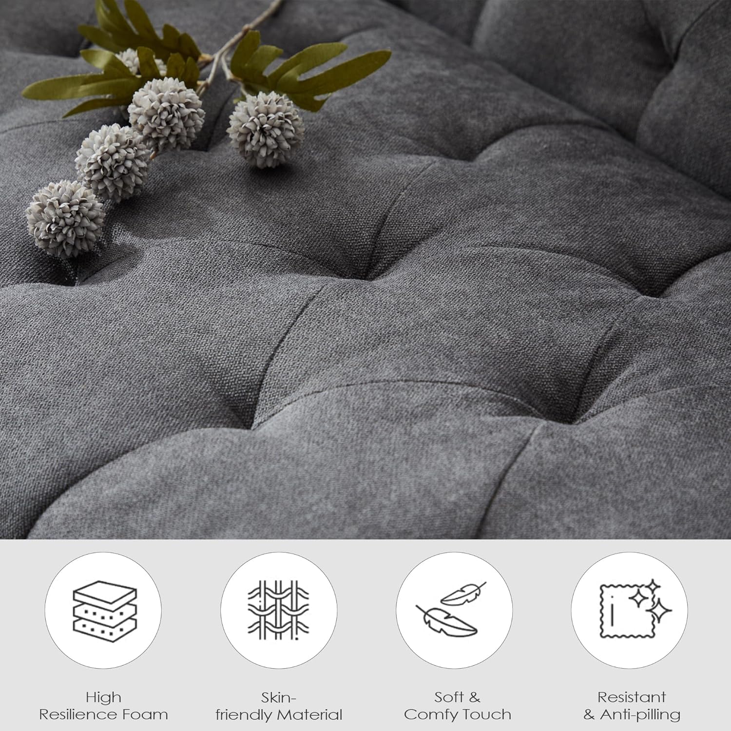 Velvet Loveseat Sofa w/ 2 USB Charger Ports and 2 Cupholders, Mid-Century Modern Tufted