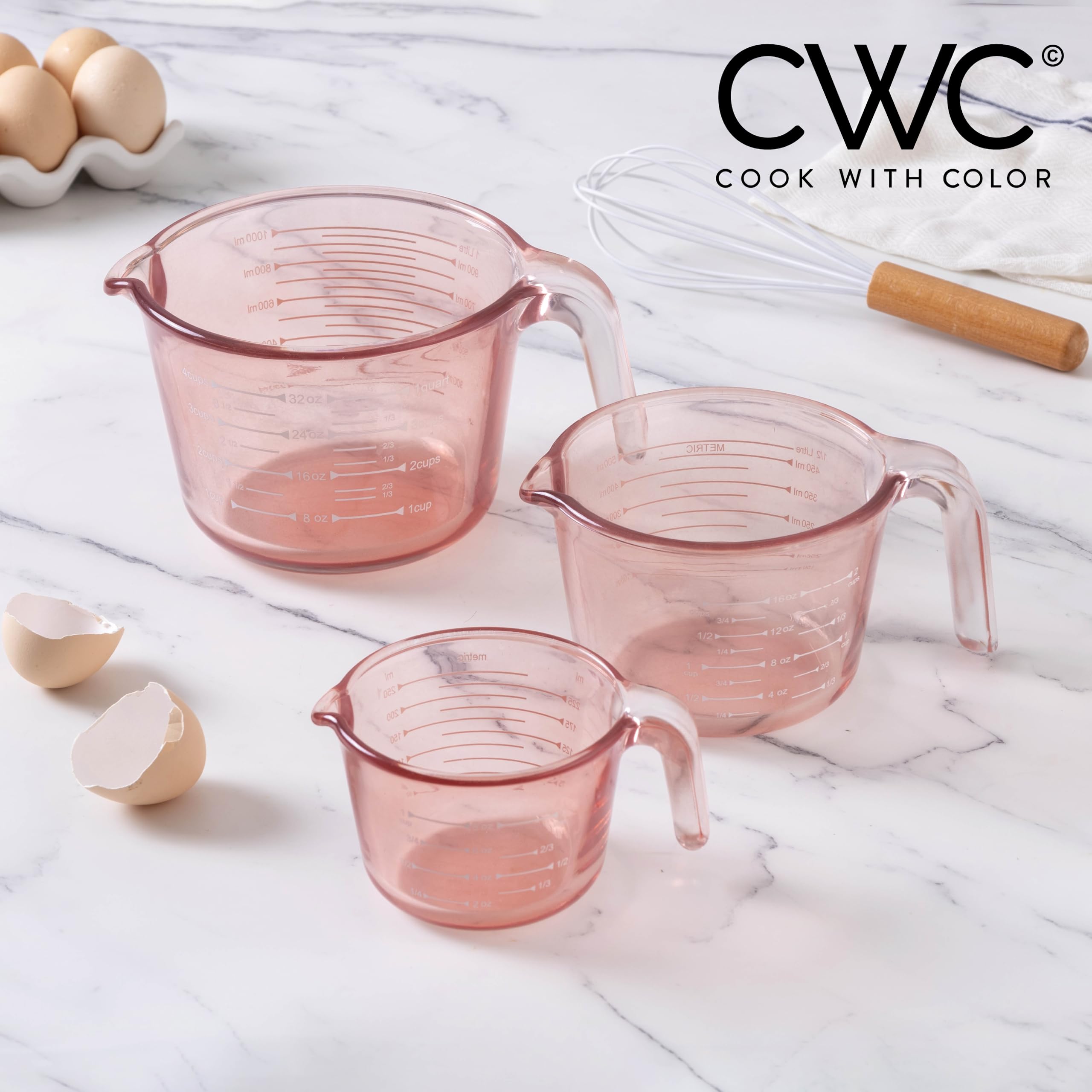 Glass Measuring Cups - Ideal for Cooking and Baking