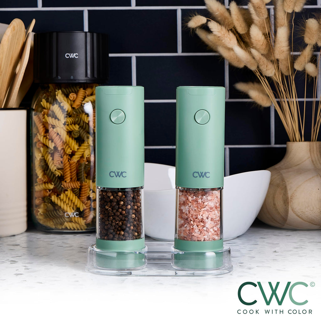 Electric Pepper & Salt Shaker Set of 2 Grinders