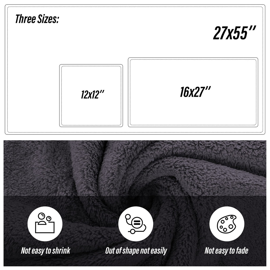 Ultra Soft Towel Set - Quick Drying - 2 Bath Towels 2 Hand Towels 2 Washcloths - Microfiber Coral Velvet Highly Absorbent Towel (6 Pcs)