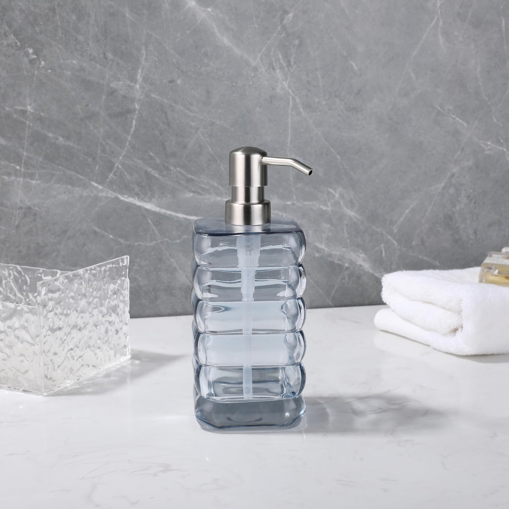Glass Soap Pump Dispenser, Refillable Soap Dispenser