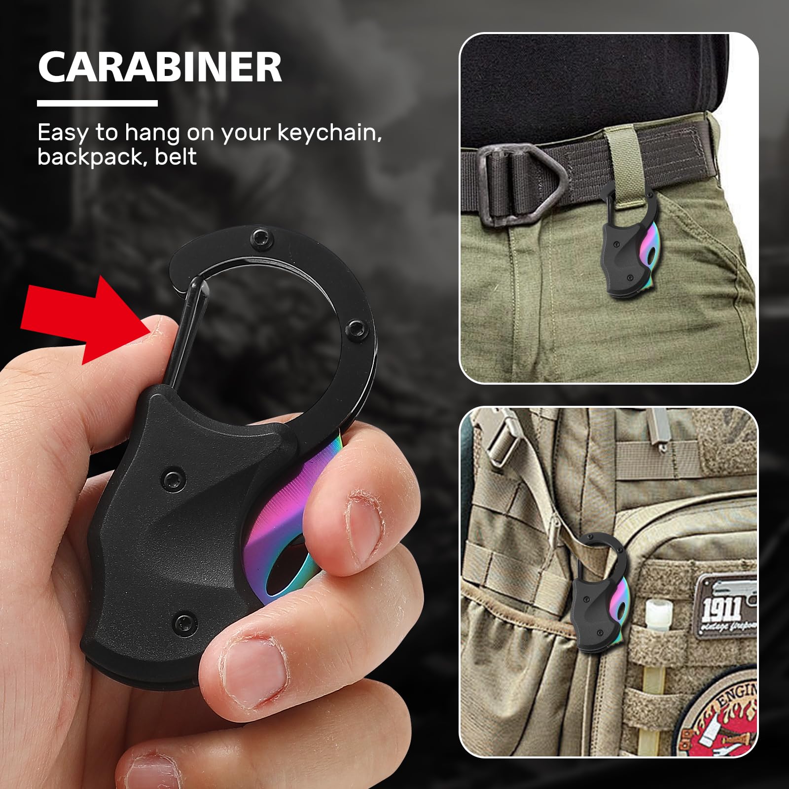 Folding Pocket Utility Knife,1.34''Blade Small EDC Knife,Pink Pocket Knife