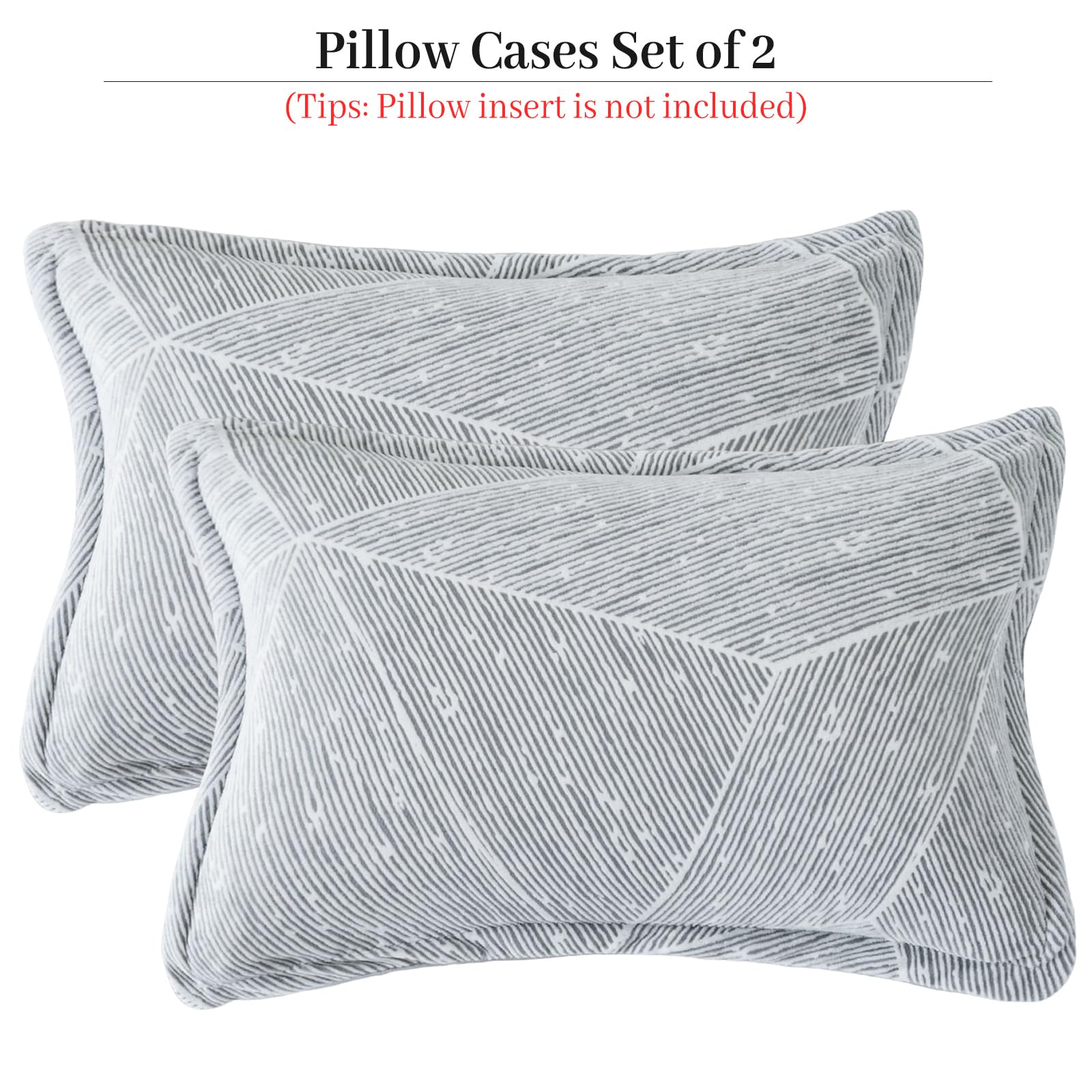 Faux Fur Pillow Cases Set of 2, Luxury Ultra Soft Fuzzy Pillowcases, Fluffy Plush Velvet Pillow Covers with Zipper, Cozy Warmth and No Shedding