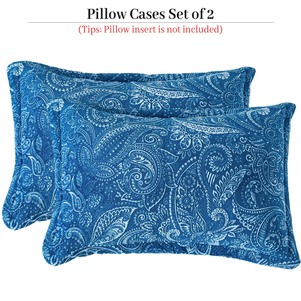 Faux Fur Pillow Cases Set of 2, Luxury Ultra Soft Fuzzy Pillowcases, Fluffy Plush Velvet Pillow Covers with Zipper, Cozy Warmth and No Shedding