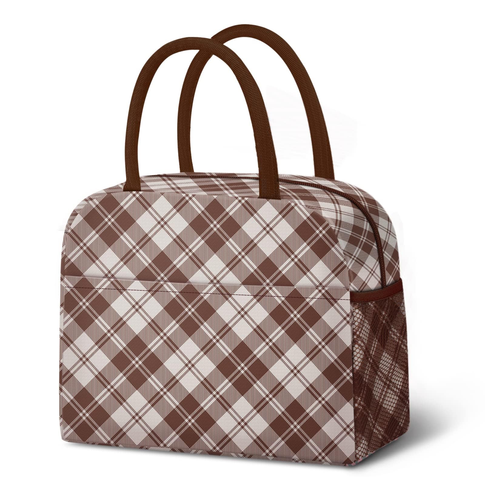 Reusable Insulated Lunch Tote Bag,Leakproof Food Handbags Case High Capacity