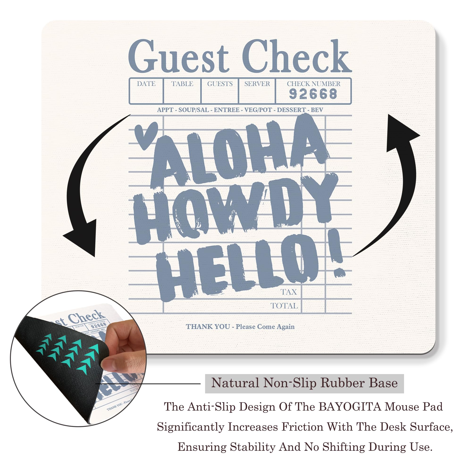 Coquette Mouse Pad, 9.5x8 Inches