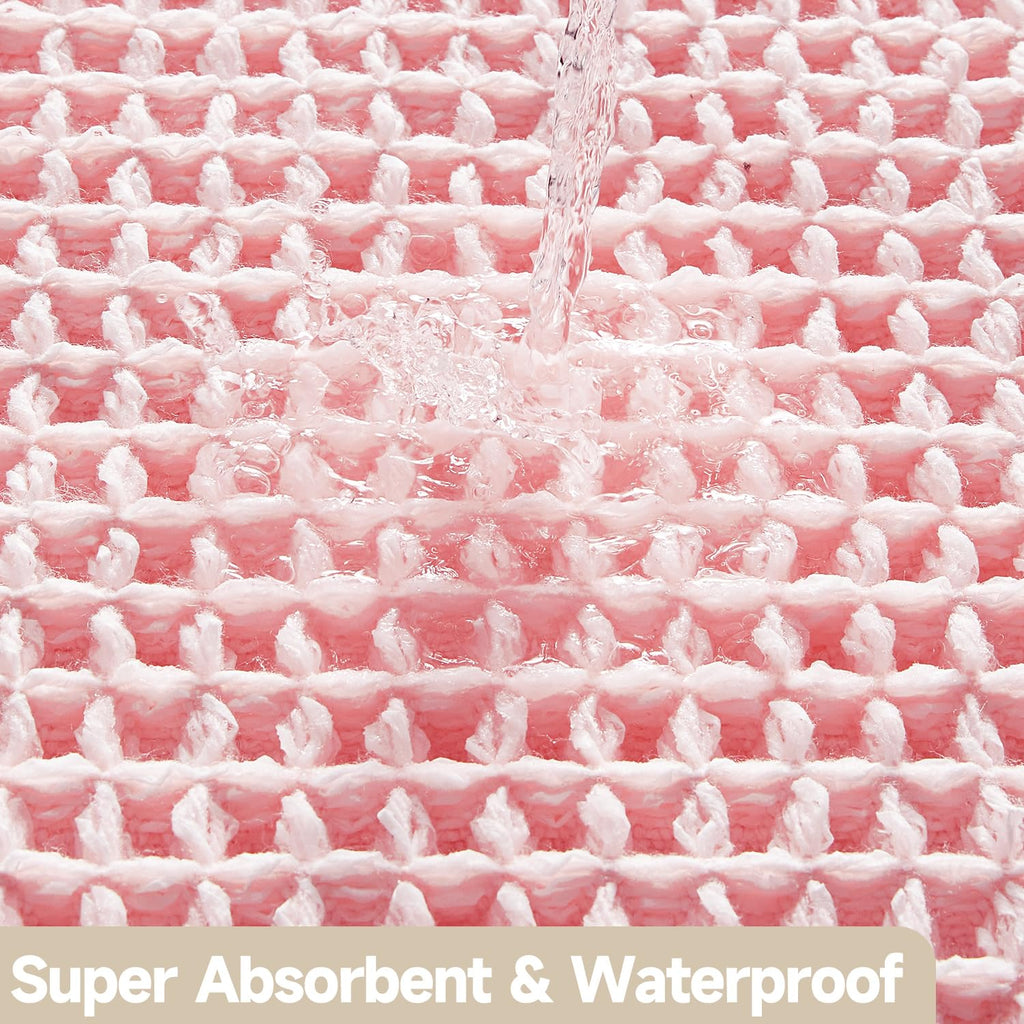 Waffle Bath Mat Non Slip Washable Quick Dry Cute Bath Mat