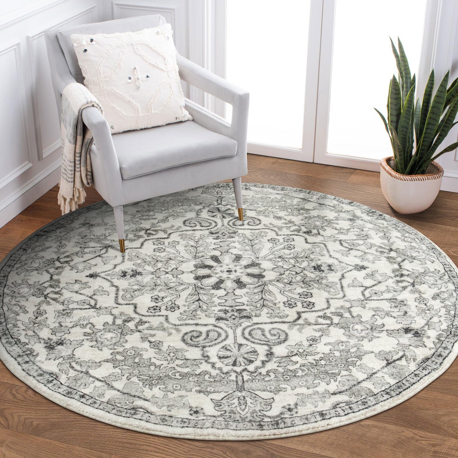 Floral Bohemian Medallion Area Rugs