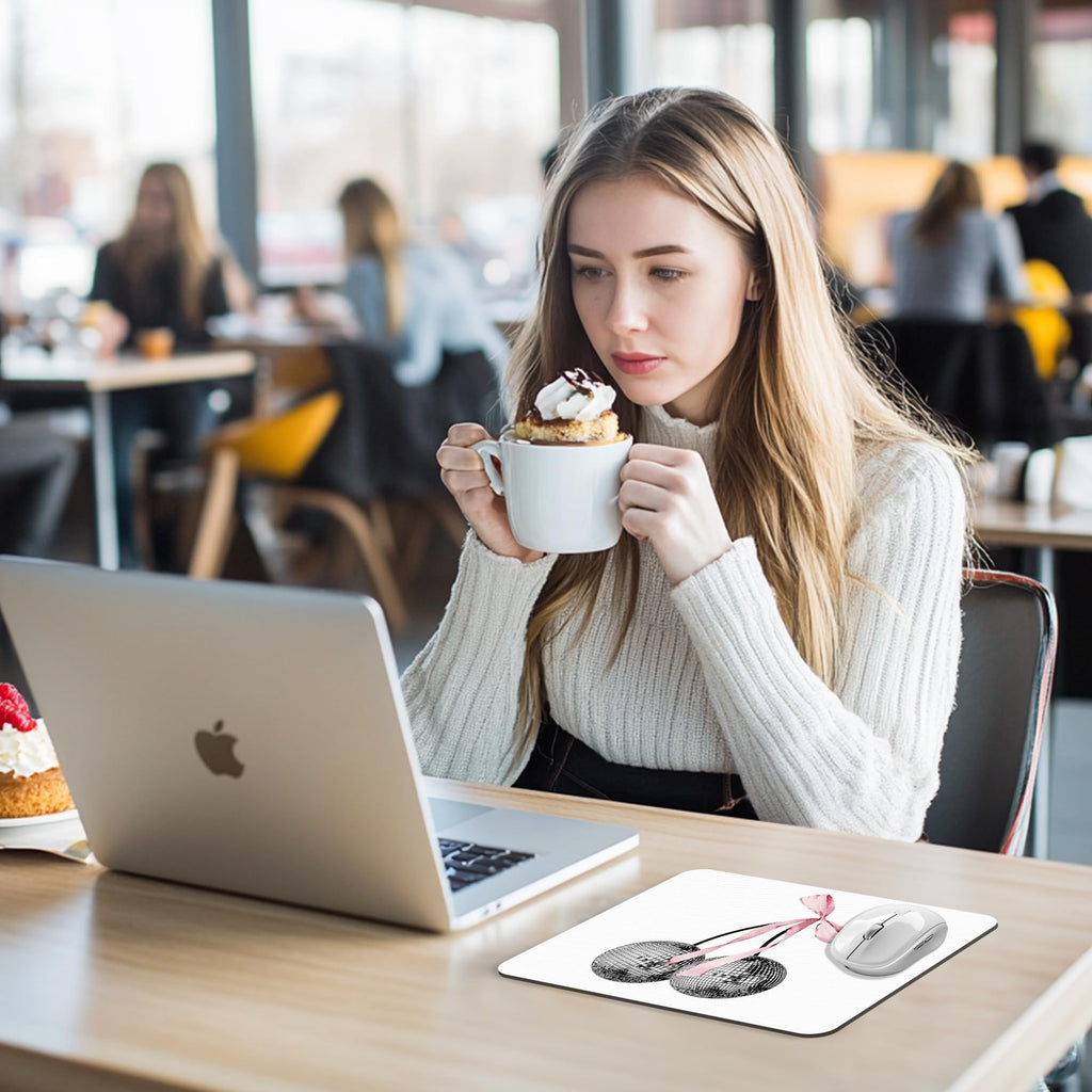 Coquette Mouse Pad, 9.5x8 Inches