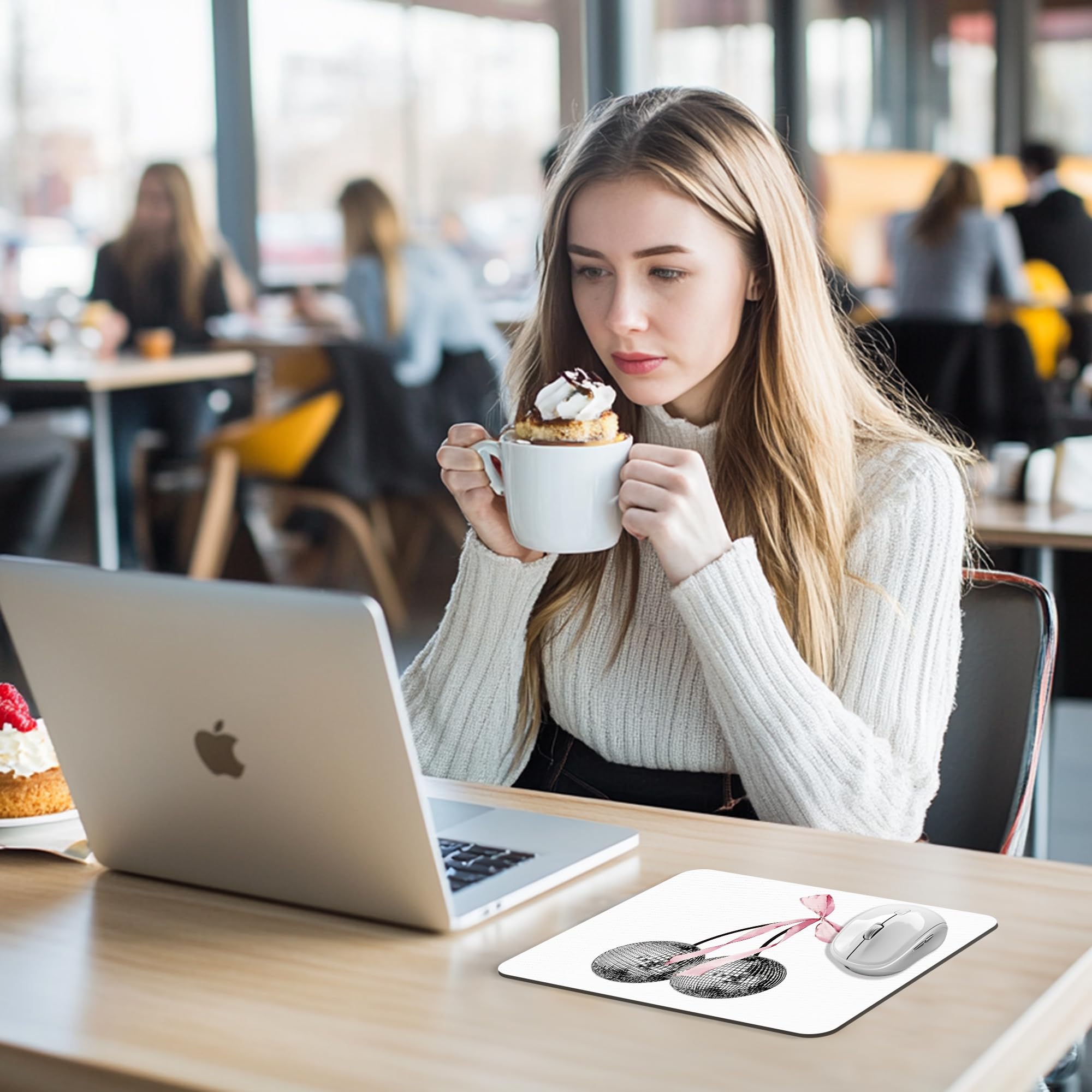 Coquette Mouse Pad, 9.5x8 Inches