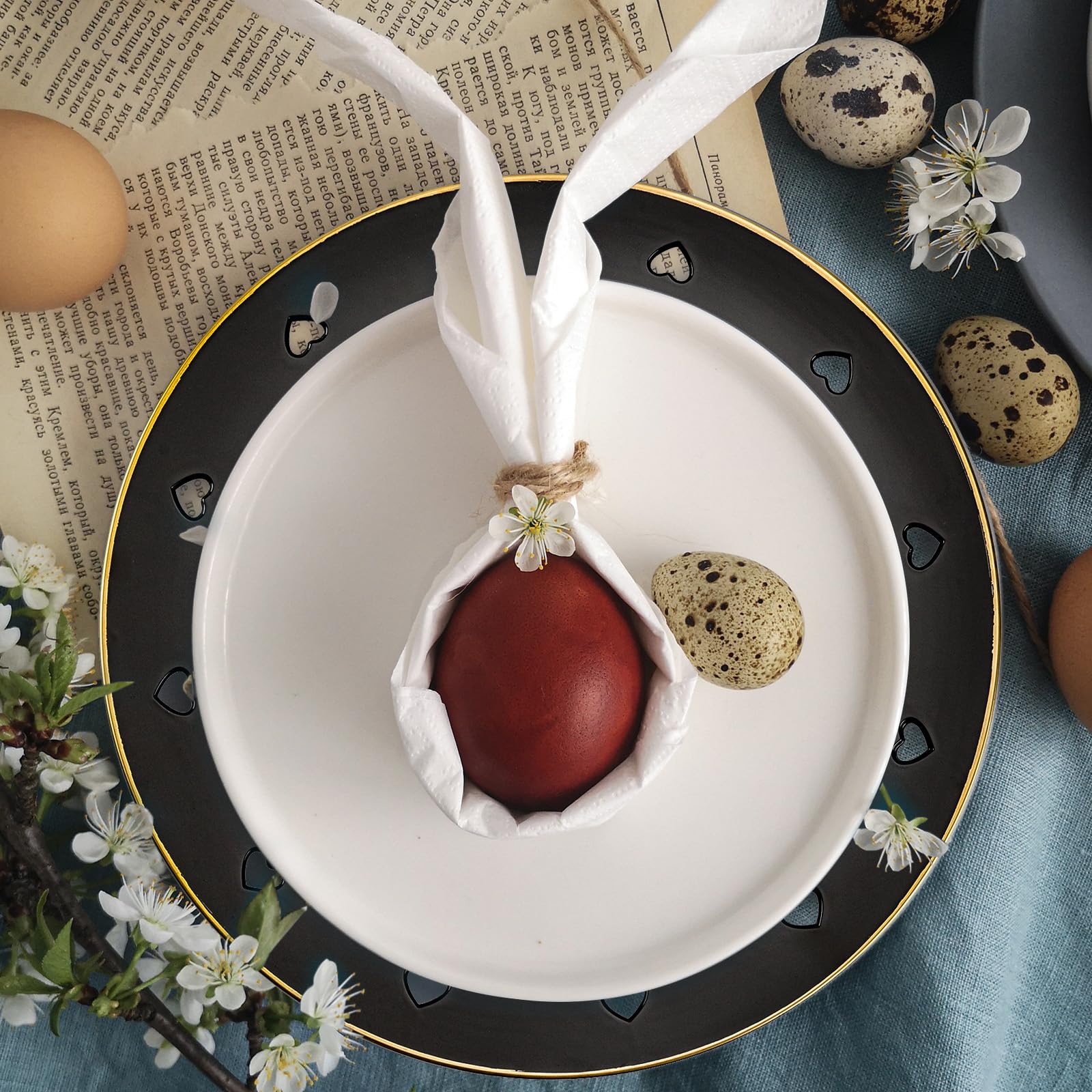 Round 13" Pink Charger Plates, Heart Hollow Chargers for Dinner Plates with Golden Border