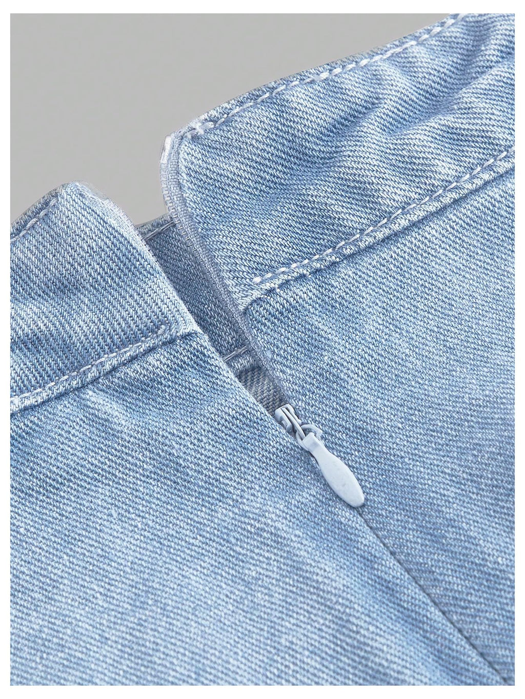 Women's High Waisted Big Bow Wrap Front Mini Bodycon Denim Skirts