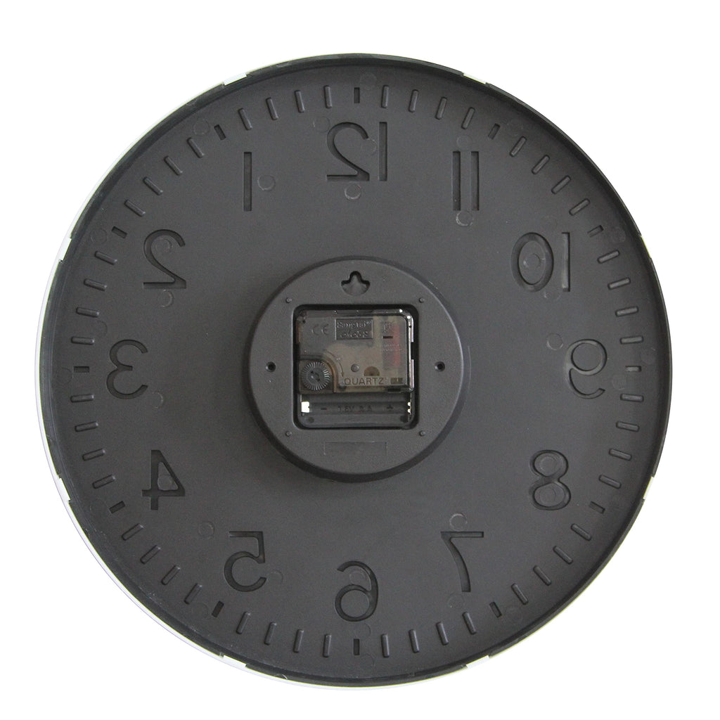 Wall Clocks Battery Operated - 12 inch Silent Non Ticking Modern
