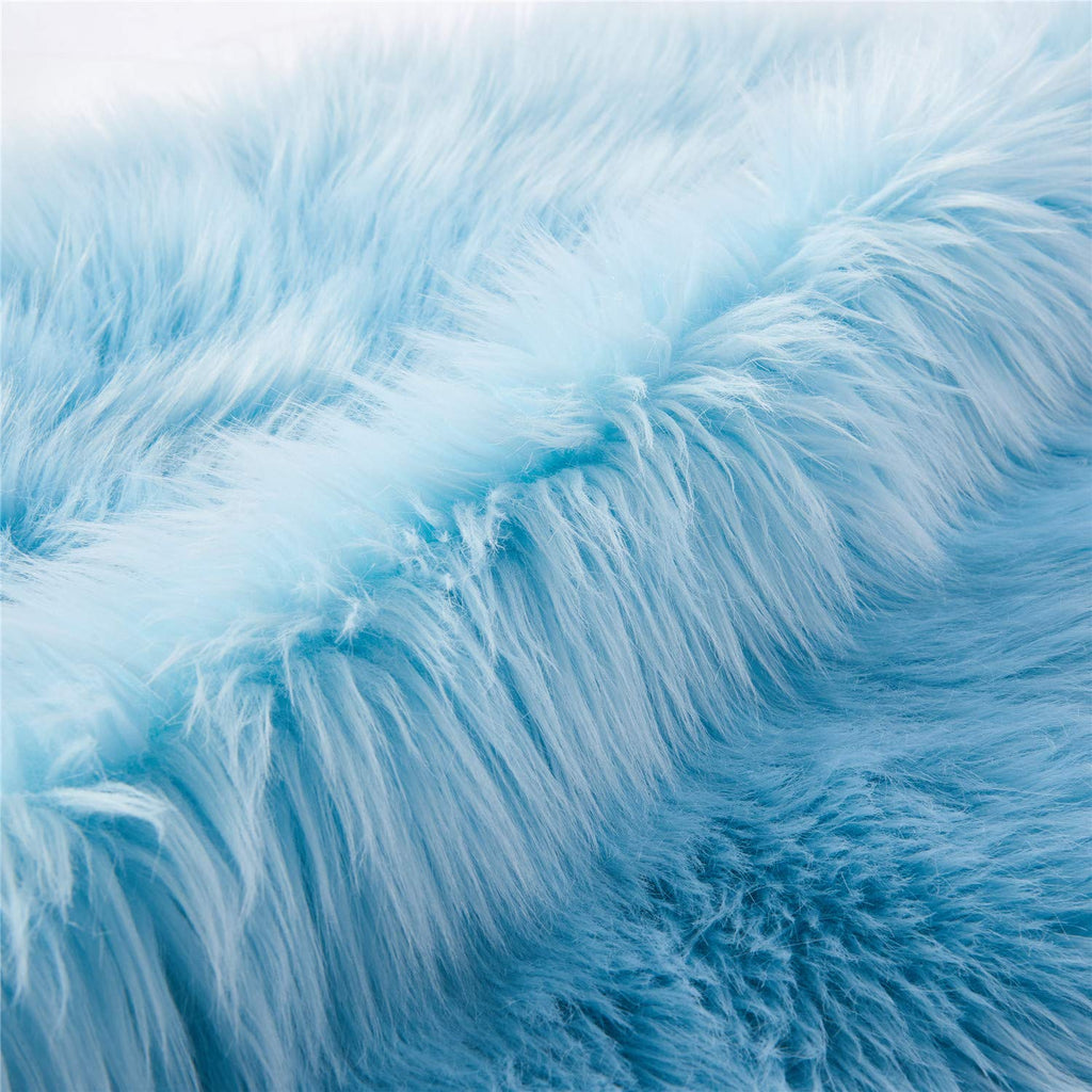 Ultra Soft Faux Fluffy/Fuzzy Shaggy Area Rug - Fur Chair Cover Seat Pad