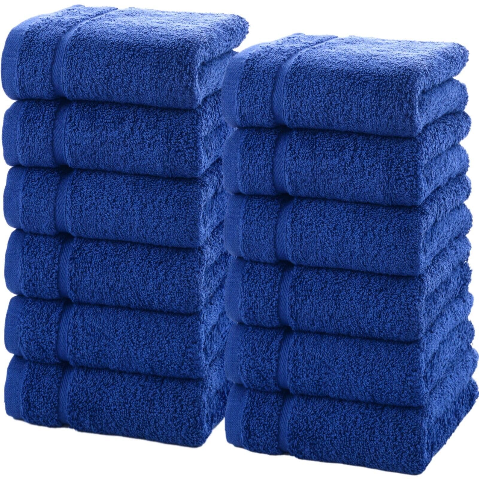 Linen Bath Towels Set for Bathroom Original Turkish Cotton Soft, Absorbent and Premium 2 Bath Towels, 2 Hand Towels, 2 Washcloths