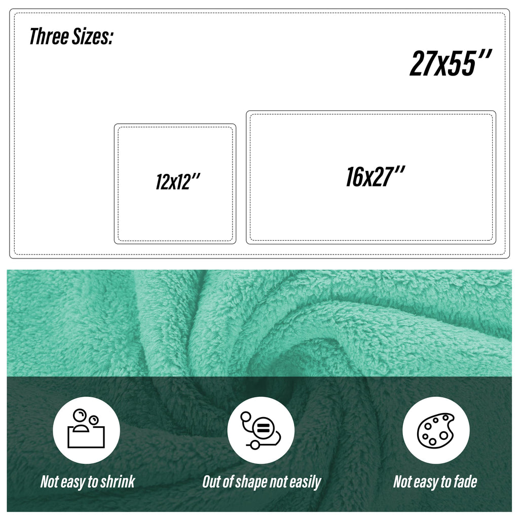 Ultra Soft Towel Set - Quick Drying - 2 Bath Towels 2 Hand Towels 2 Washcloths - Microfiber Coral Velvet Highly Absorbent Towel (6 Pcs)