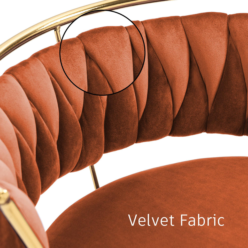 Velvet Swivel Bar Stools, Adjustable Counter Height Bar Chairs with Low Back & Footrest, Modern Gold Bar Stools for Kitchen Island, Bar Pub