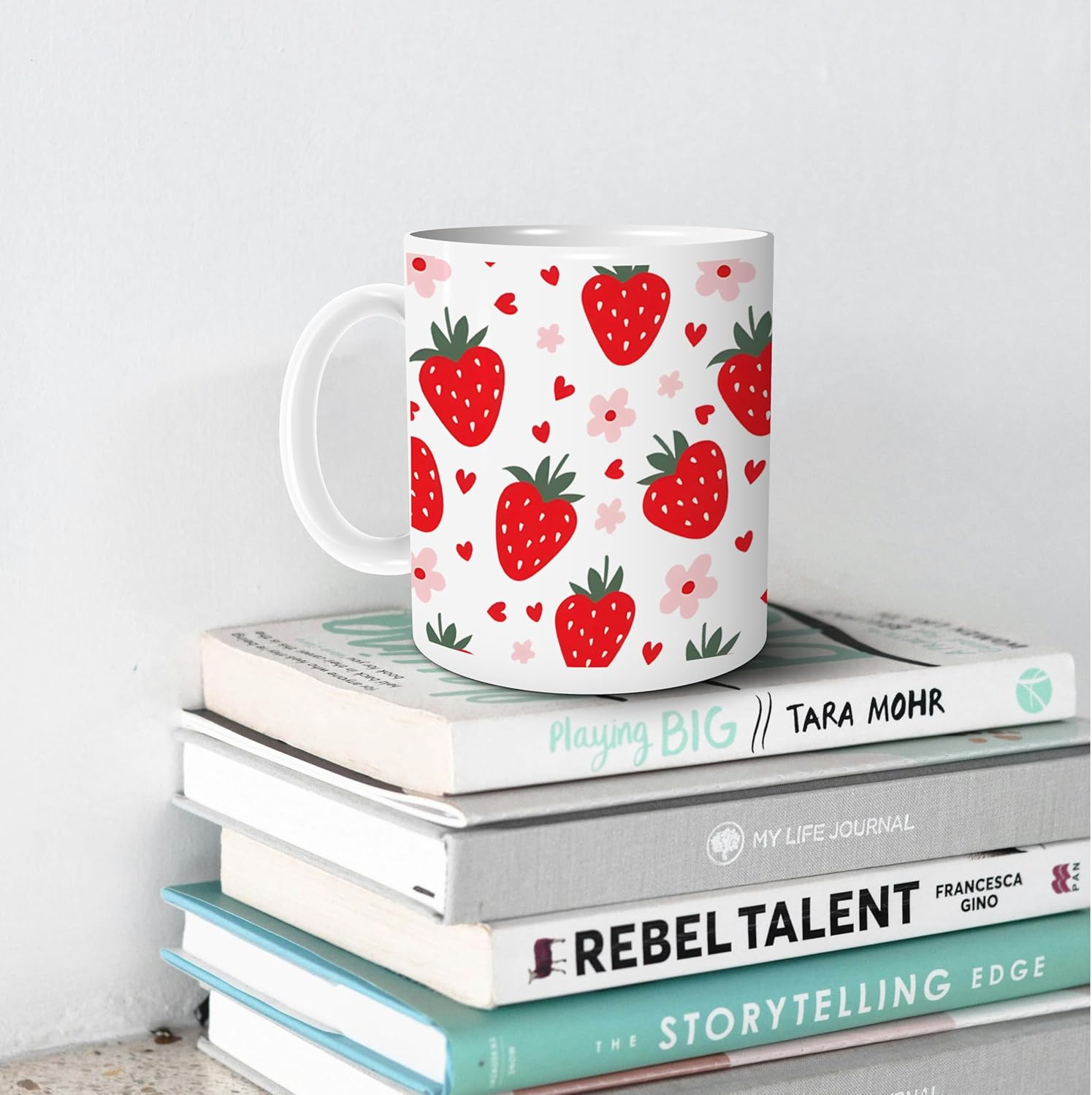 Strawberry Mug - Strawberry Cute Aesthetic Mug, 11 oz