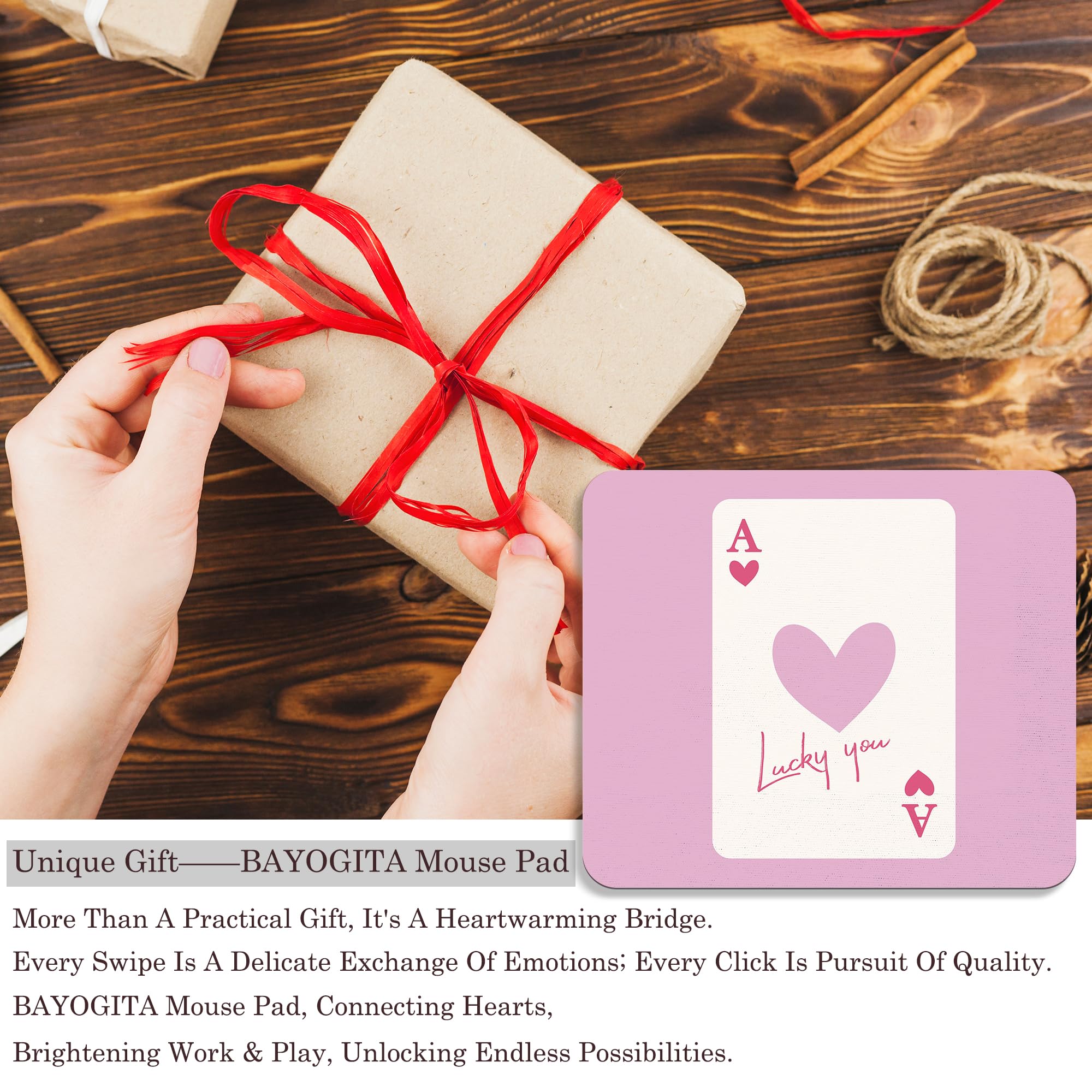 Coquette Mouse Pad, 9.5x8 Inches