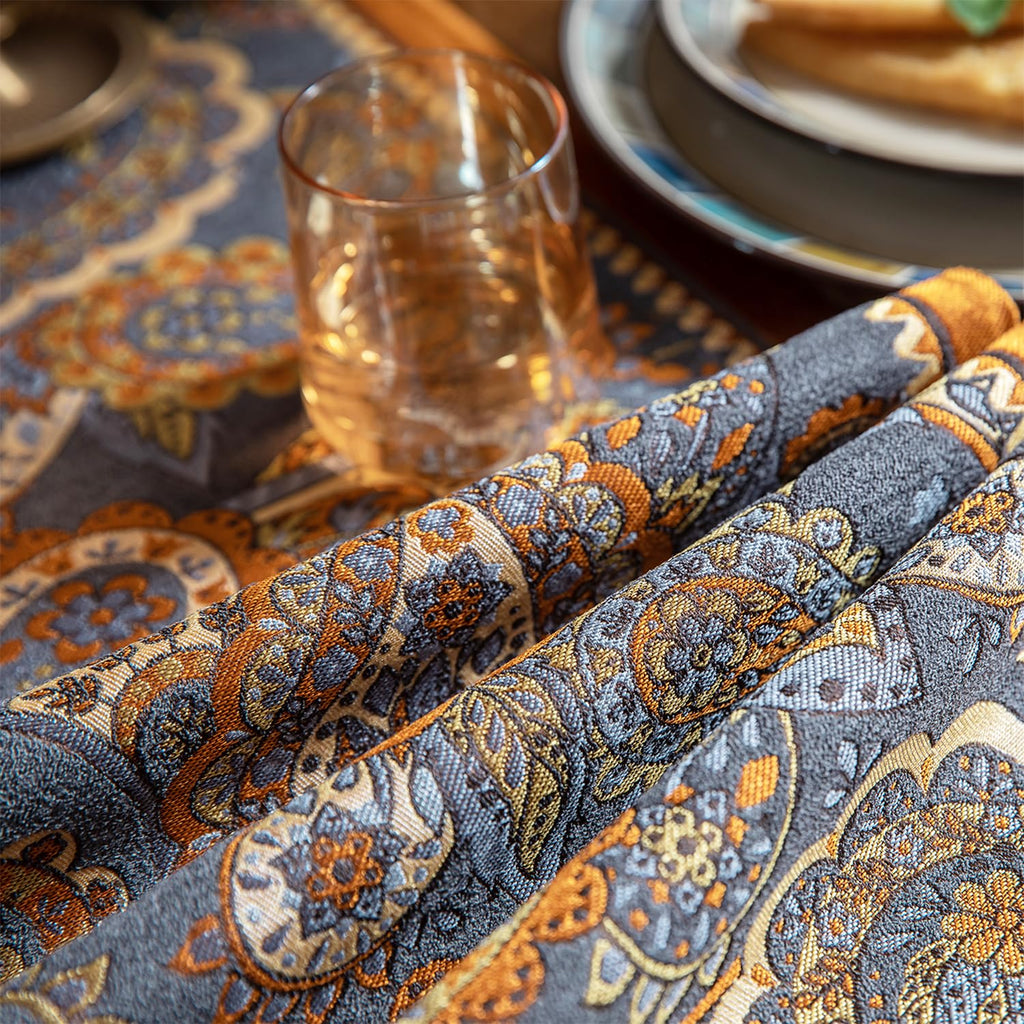 Retro-Luxury Tassels Table Runner Series for Kitchen Dining Table