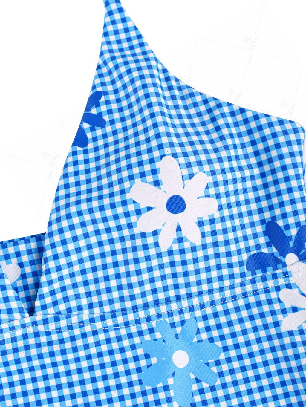 Floral Halter Tied Cheeky Tankini Set