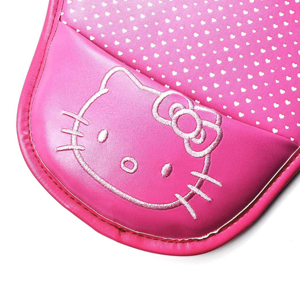 Hello Kitty Mouse Pad Wrist Protected Computer PU Leather Wrist Rest Mouse Pad Mat (Pink)