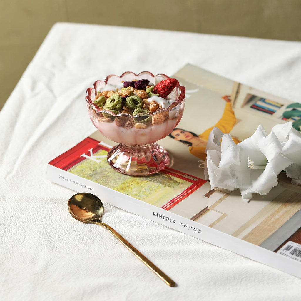 Set of 5oz Footed Tulip Glass Dessert Cups â€?Perfect for Ice Cream, Sundaes, Fruit, Snacks, Cocktails & Holiday Parties