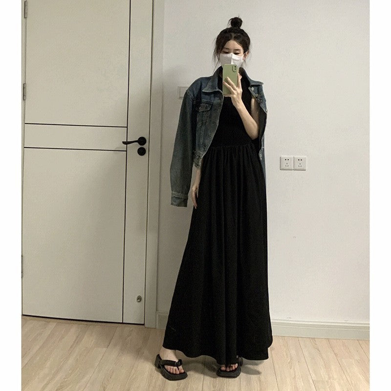 Waist Slimming Mid-length A- Line Women Dress