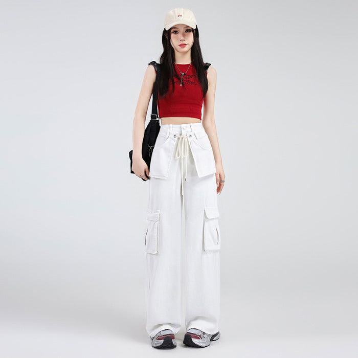 Lemon Yellow Overalls Jeans For Women