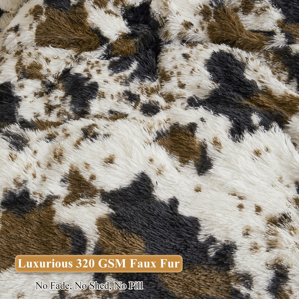 Faux Fur Leopard Print Bean Bag Chair Cover (No Filler), Fluffy Stuffed Animal Storage Cheetah Bean Bag Home Decor, Furry Fuzzy Big Beanbag Cover, Anti-Slip