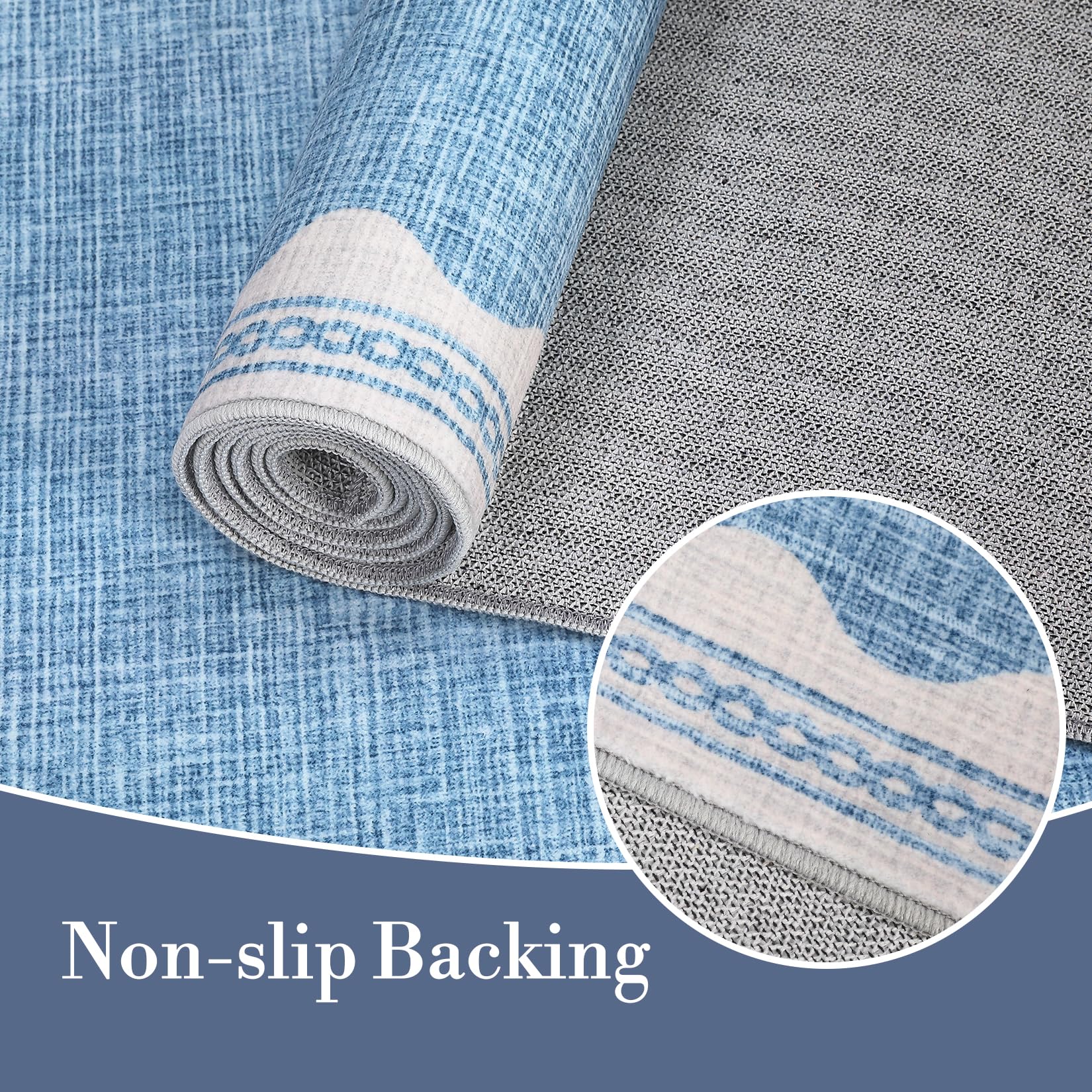 Scalloped Rug Soft Carpet