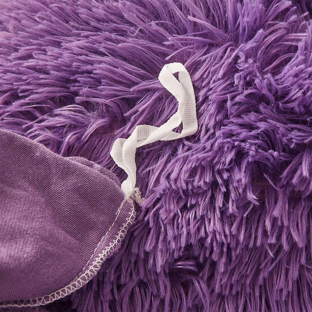 Fluffy Faux Fur Comforter Cover Set Queen - Ultra Soft Plush Bedding Sets 3 Pieces (1 Fluffy Duvet Cover + 2 Faux Fur Pillow case) Cute Bed Set