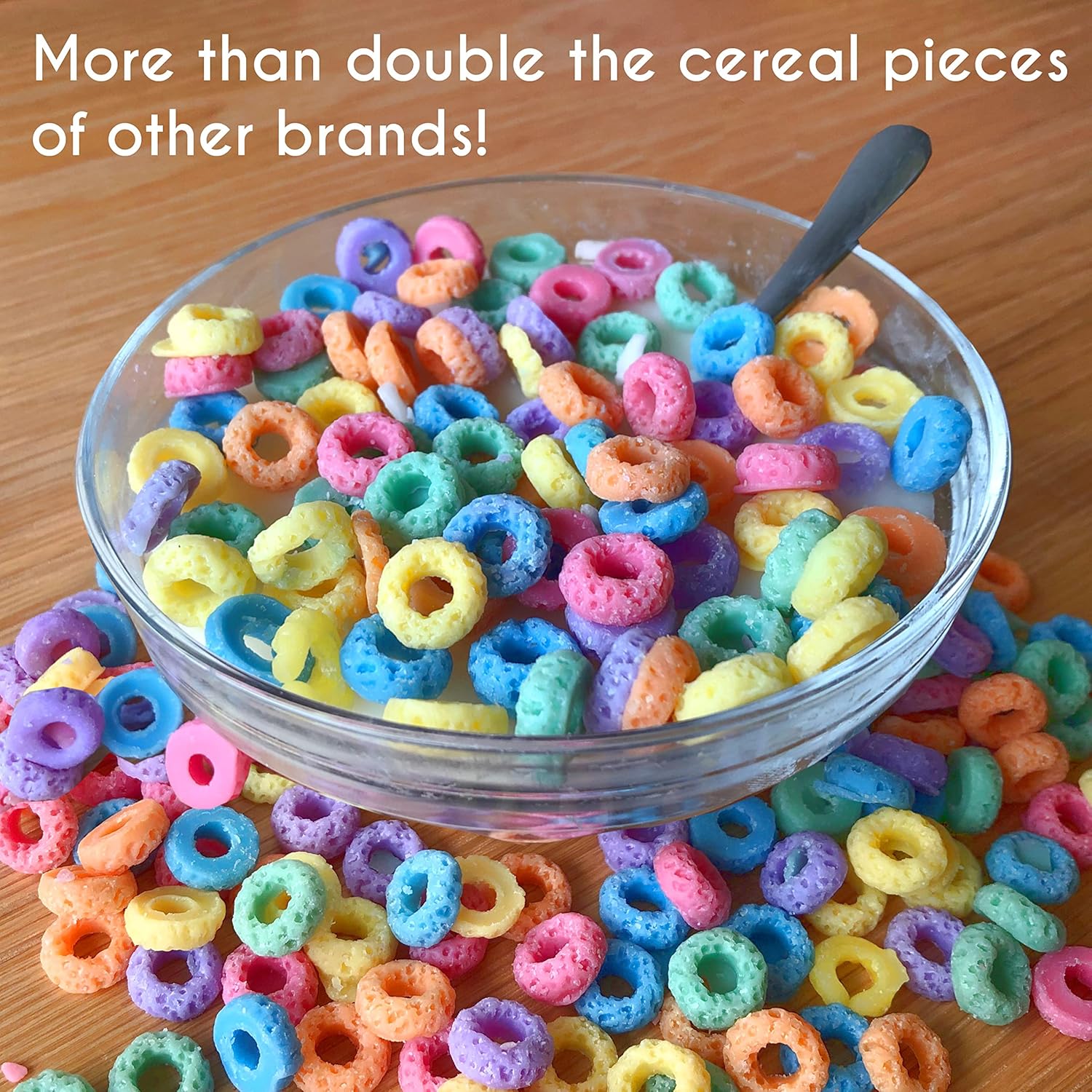 Fruit Loop Cereal Candle Bowl Gifts - Funny Novelty Food Scented Cute Candle