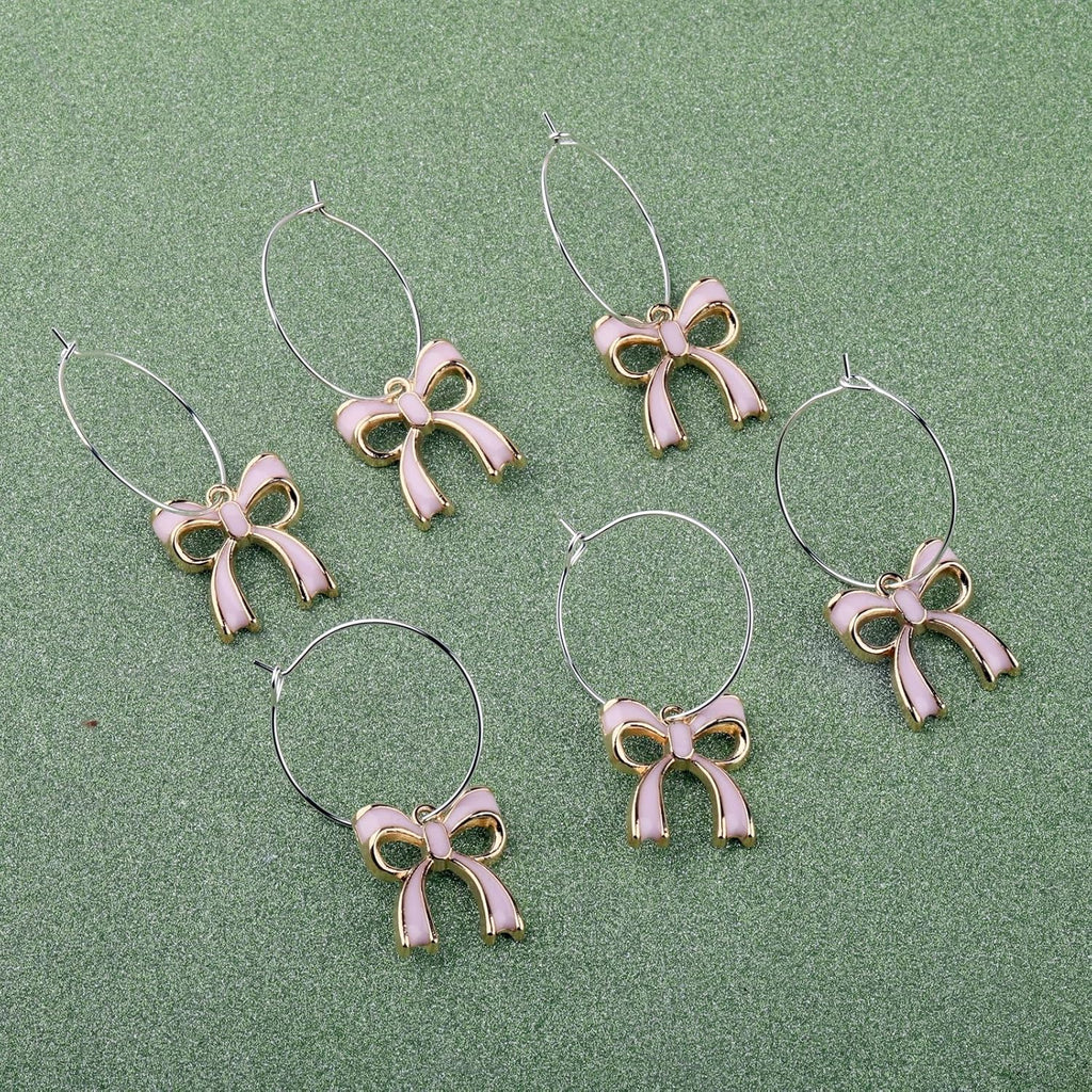 Wine Bow Charms Wine Glass Charms For Stem Glasses