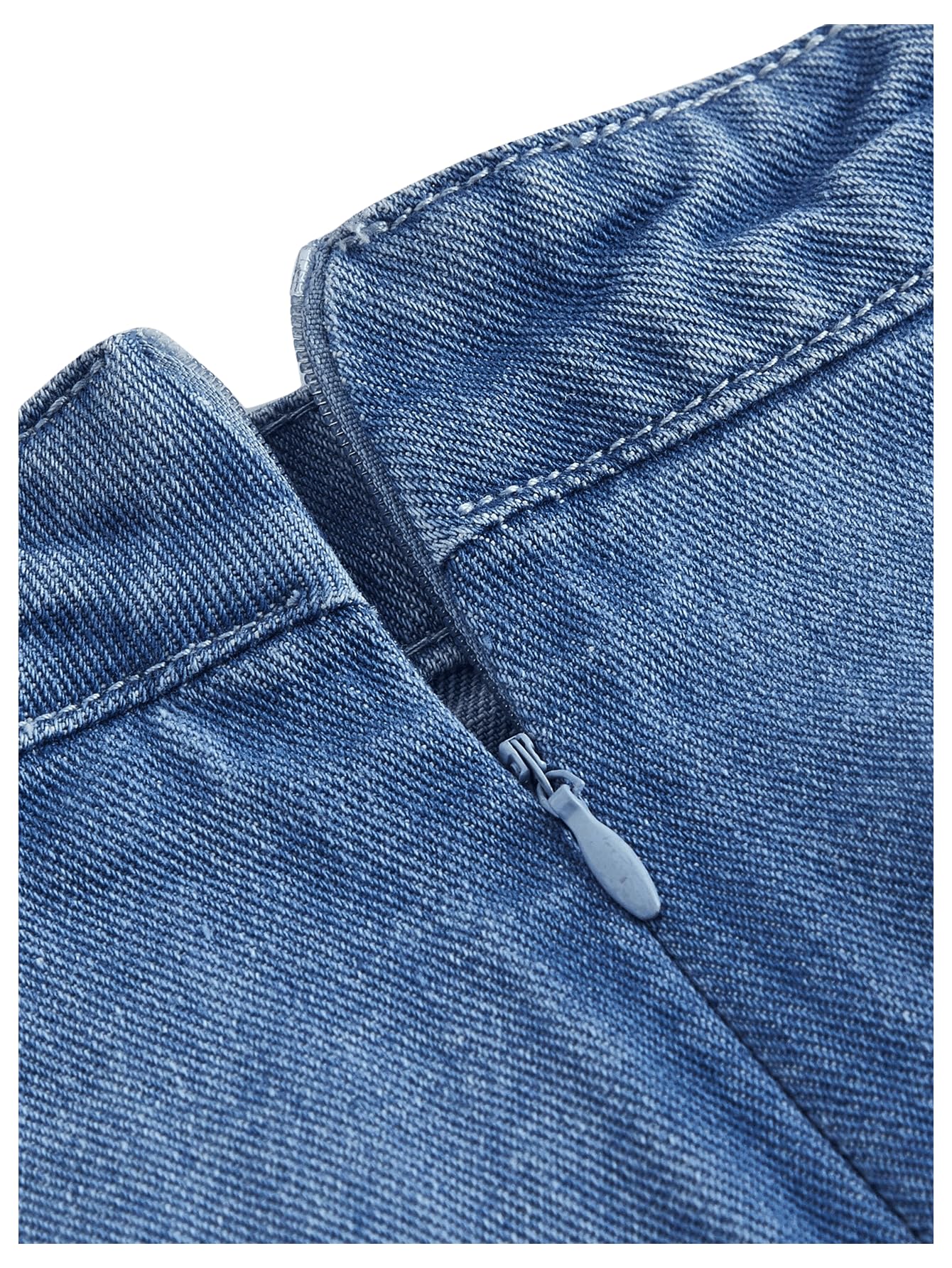 Women's High Waisted Big Bow Wrap Front Mini Bodycon Denim Skirts