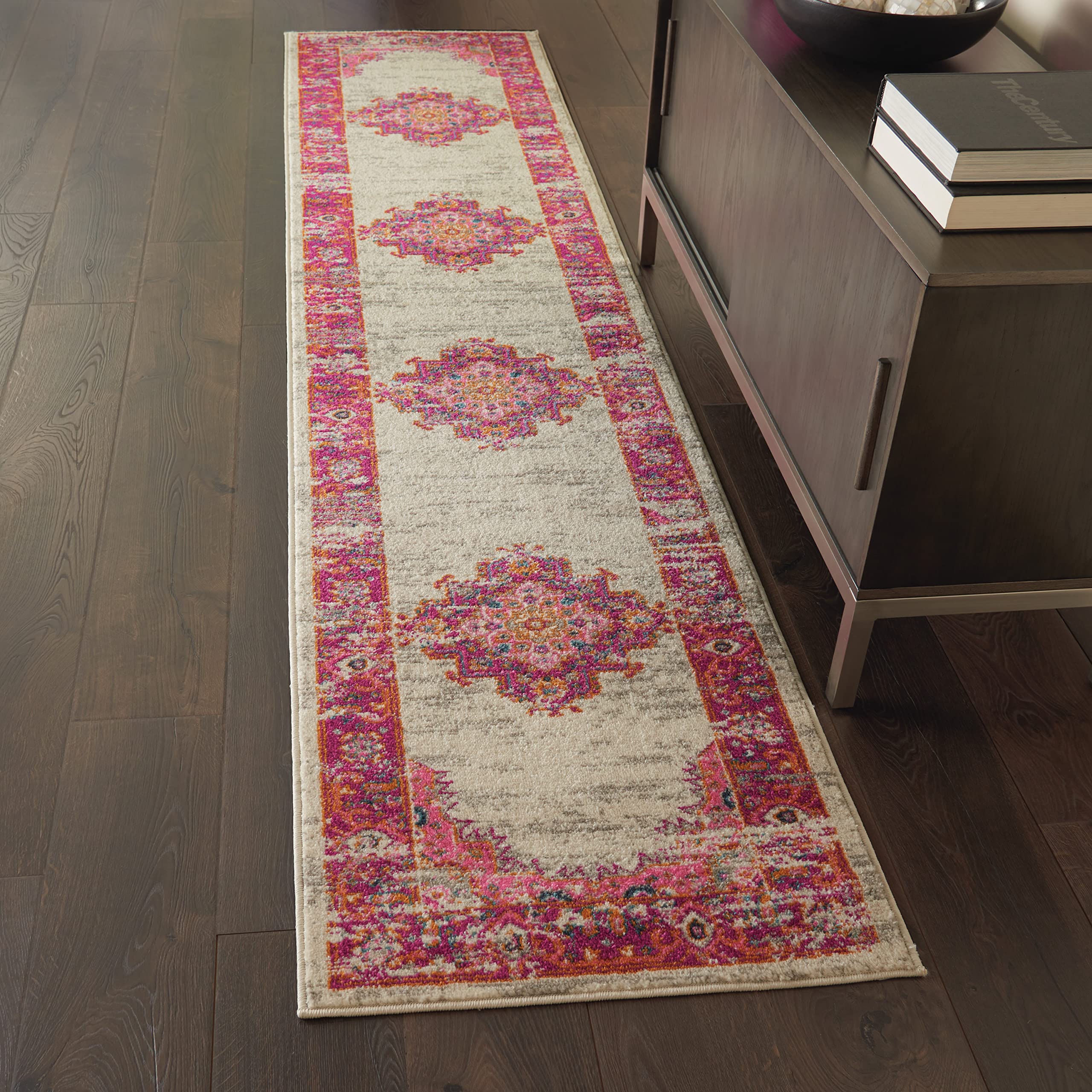 Traditional Boho Area Rug - Easy Cleaning, Non Shedding, Bed Room, Living Room, Hallway