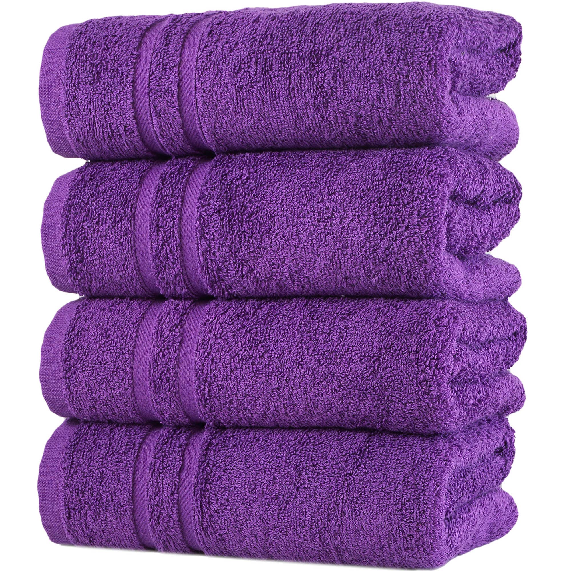 Linen Bath Towels Set for Bathroom Original Turkish Cotton Soft, Absorbent and Premium 2 Bath Towels, 2 Hand Towels, 2 Washcloths