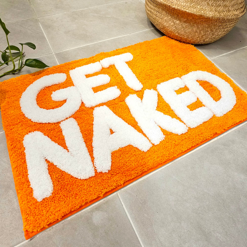 Get Naked Bath Mat - Cute Bathroom Rugs 31" x 20"